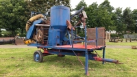 Lainchbury mobile seed cleaner, 3ft wide with 5 various screens c/w half tonne Reffold Quick Mix mixer cwt sack bagging point and auger for filling big bags, has been used with Dorman chemical applicator for seed treatment
