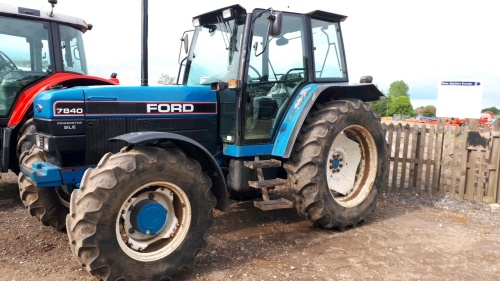 Ford 7840 tractor, clean and tidy, turbo fitted, 8650 hours, L210FVN