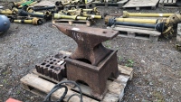 Large blacksmith anvil and stand