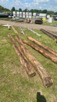 2 x reclaimed oak beams