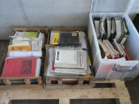 Pallet of operator manuals