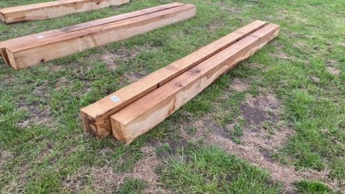 2 x oak beams 10'x6"x9" & 10'x6"x8"