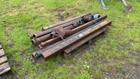 Quantity of old cast iron guttering