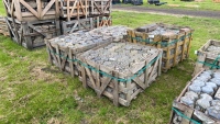 4 crates of Victorian granite setts