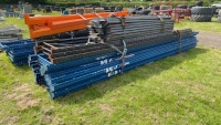 Various warehouse racking approx 6m long with cross beams