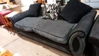 Large black Ikea sofa