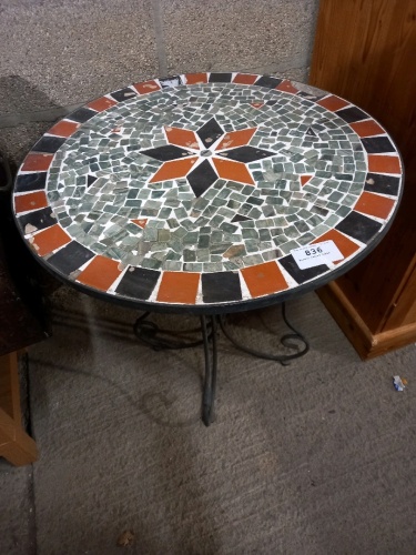Mosaic topped table