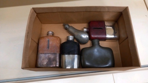 Collection of hip flasks