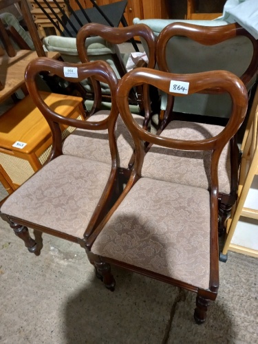 4 x open back dining chairs