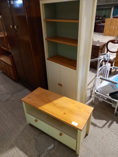 Bookcase and matching TV unit