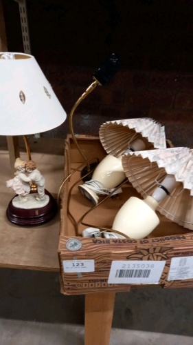 Box of table lamps