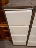 Bisley 4 drawer metal filing cabinet with keys