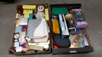 2 boxes of mixed perfumes and cosmetics