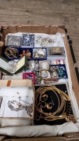 Large box of jewellery
