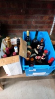 2 x boxes of liqueurs, wines and miniatures