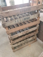 7 Vintage wooden trays for chitting/fruit storage