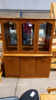 Teak display dresser