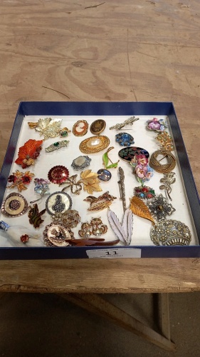 Various brooches