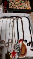 2 trays of costume jewellery