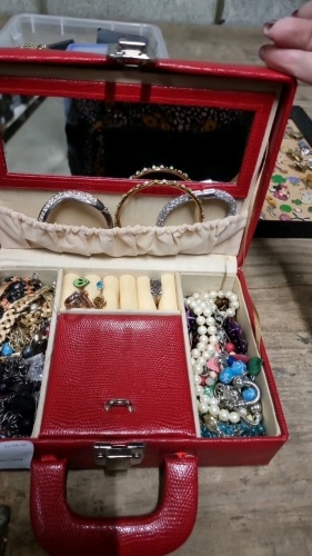Red box of Jewellery