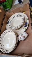 Emma Bridgewater box of pottery items