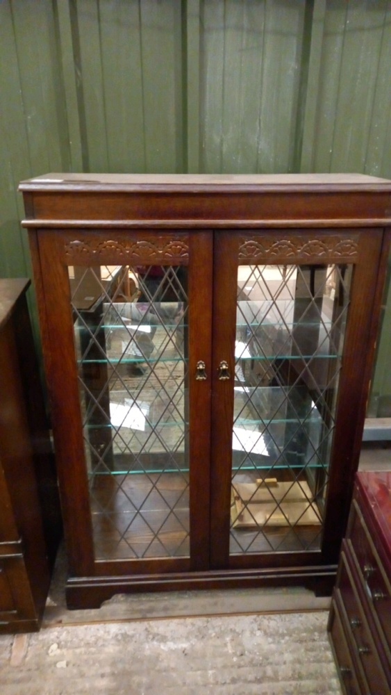 China display with leaded glass windows June timed online