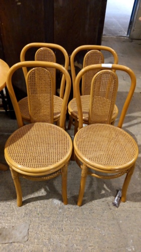 4 x cane chairs