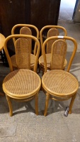 4 x cane chairs
