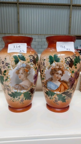 Pair of Victorian decorative vases