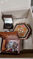 2 jewellery boxes with Regency watch