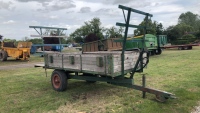 Original Scaling tipping/hay trailer with removable dropside and hay racks