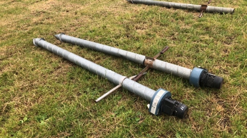2 x grain cooling spears with fans