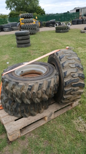 3 x 12/16.5 wheels and tyres