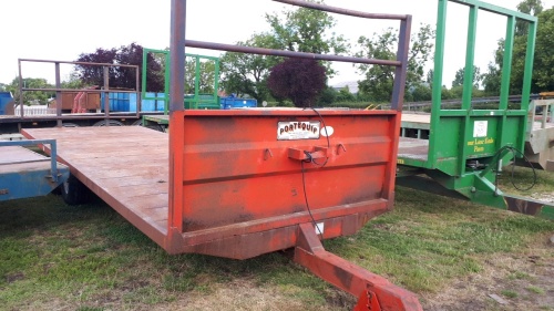 Portequip 26ft bale trailer