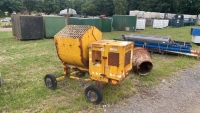 Diesel site mixer with Hatz pull start diesel engine