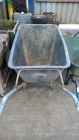 Large twin wheeled wheelbarrow