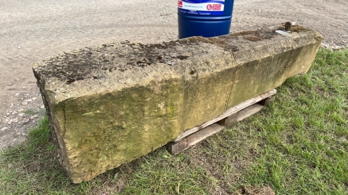 Vintage stone gate post