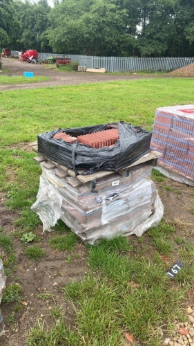 Pallet of roof tiles