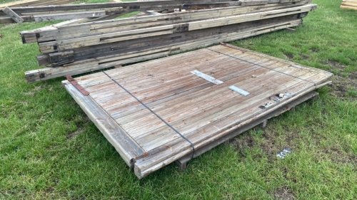 Pair 9'x6' wooden barn doors