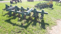 Garford 6 row front mounted inter row cultivator, guide wheels