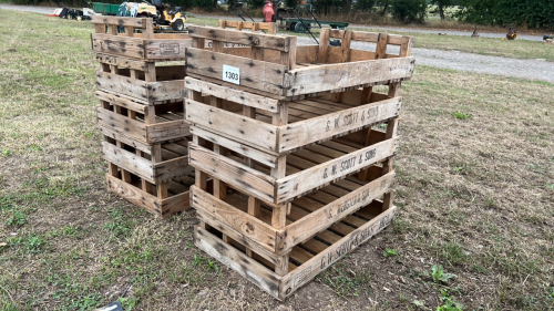 10 x wooden potato chitting trays