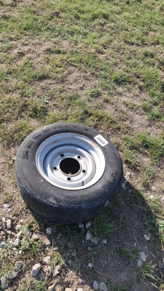 Ifor Williams trailer wheel York Machinery Sale (hedgers, buckets, livestock equip, spares