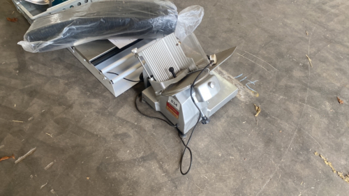 Ex-farm shop Crypto Peerless meat slicer, wheel diameter approx 25cm