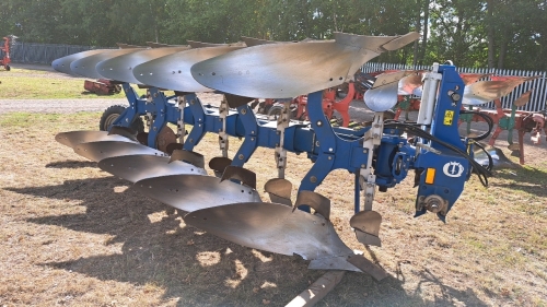 Overum Vari Flex DX 5F reversible plough, hydraulic vari width, hydraulic front furrow, XL bodies