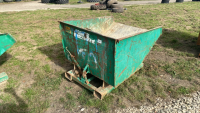 Heavy duty metal forklift tipping skip