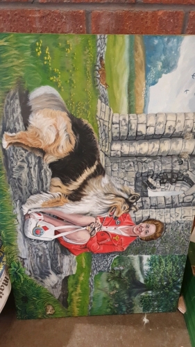 Original oil painting by J.P. Warriner