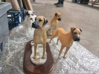 4 x Great Dane figures, one Beswick