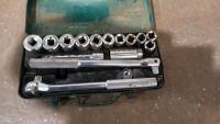Kamasa vintage socket set in original steel box