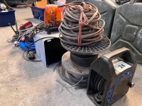 Extension reels, flashing beacon, magnetic lights, battery charger etc