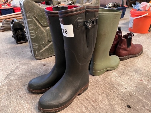 Aigle neoprene wellies size 45, wellies size 44, work boots size 10